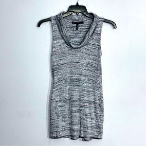 White House Black Market | Women’s Navy Blue Space Dye Turtleneck Dress Size S